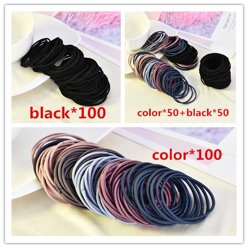 Set 100 dây cột tóc dễ thương cho bé gái