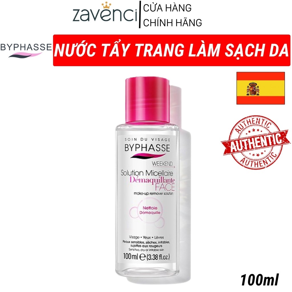 Nước tẩy trang Byphasse Micellar Cleansing Water dành cho nam, nữ 500ml - ZAVENCI Official