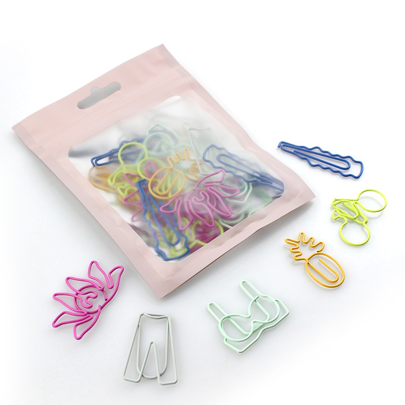 Set 30 Kẹp Giấy Hình Trái Cây Động Vật Nhỏ Dễ Thương Đa Ứng Dụng Cho Văn Phòng
