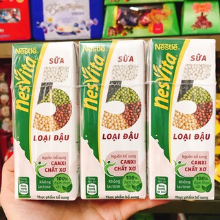 THÙNG 30 HỘP SỮA NESVITA NESTLE 5 LOẠI ĐẬU 180ML