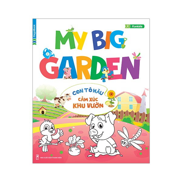 Sách My big garden con tô màu cảm xúc khu vườn