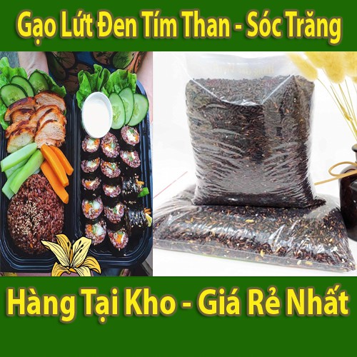 Gạo Lứt Đen Tím Than Sóc Trăng Hàng Loại 1 Giá Tại Kho