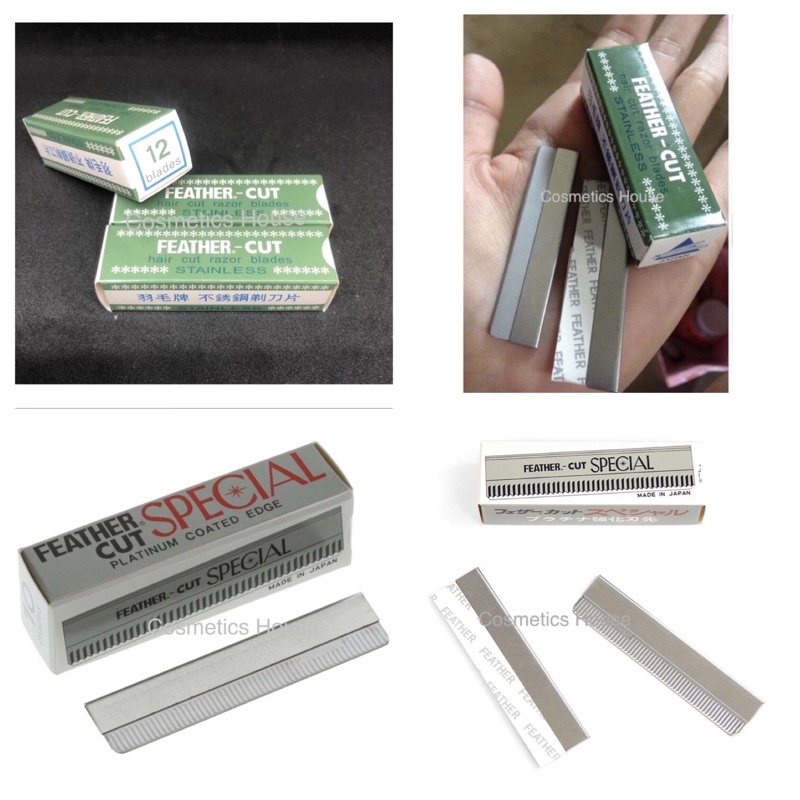 FEATHER Blade Eyebrow Razor Thương hiệu FATHER-CUT KHÔNG GỈ
