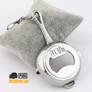 Móc chìa khóa chảo mở bia PUBG