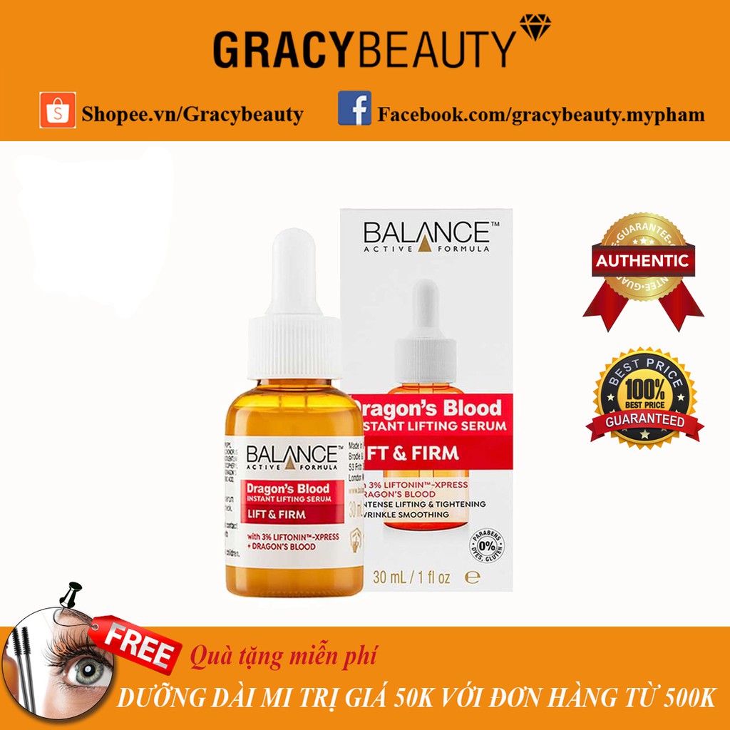 Tinh chất nâng cơ huyết rồng Dragon's Blood Balance 30ml