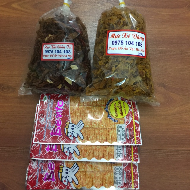 Combo 150k heo khô cháy tỏi , mực xé vàng