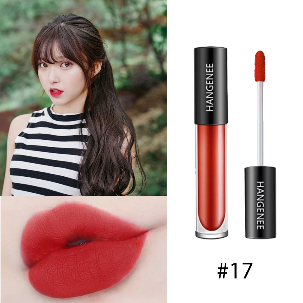 son kem lì hangenee matte lip glaze. giá rẻ sinh viên son đẹp chính hãng, lên màu cực chuẩn