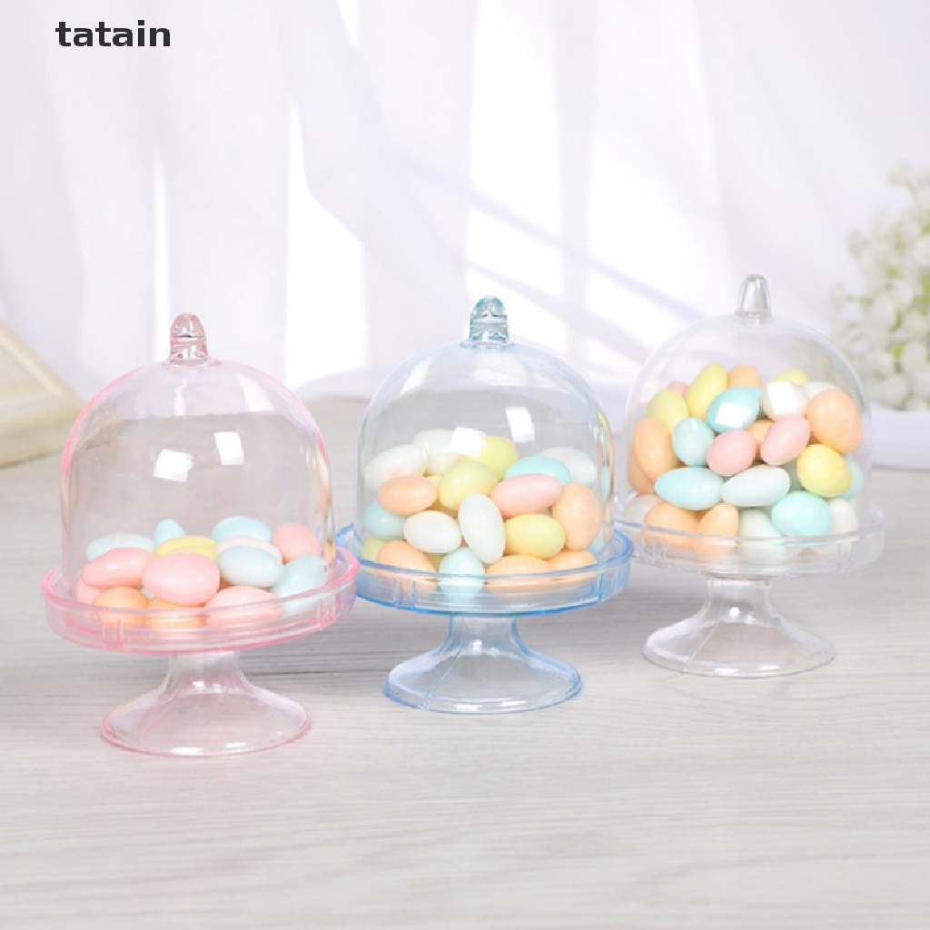 [TAT] Transparent Plastic Tray Candy Box DIY Wedding Candy Box Baby Shower Gift Box CVX