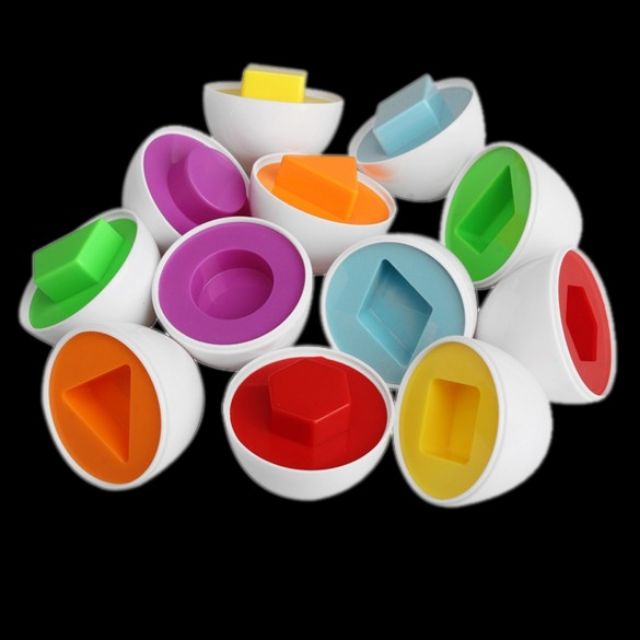 Bộ quả trứng lắp ghép ghép hình tương ứng