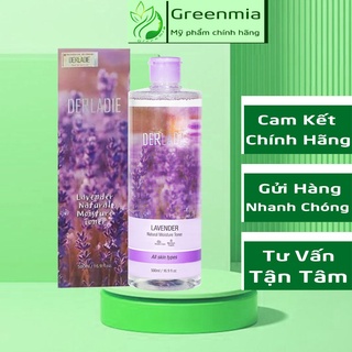 Toner Nước Hoa Hồng Derladie Lavender Oải Hương Kiềm Dầu, Giảm Mụn Chiết Xuất Hoa Lavender 500ml