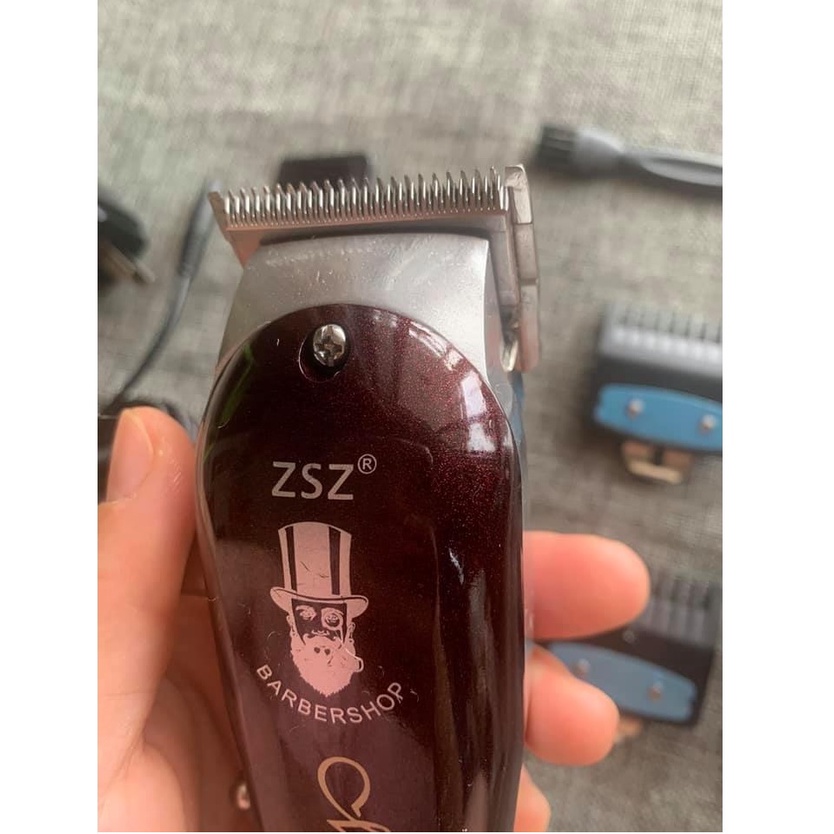 Tông  Đơ Lưỡi Kép ZSZ F52 Phiên Bản Vỏ Kim Loại, Cữ Gá Thép Mới Nhất 2021 Hair Clipper