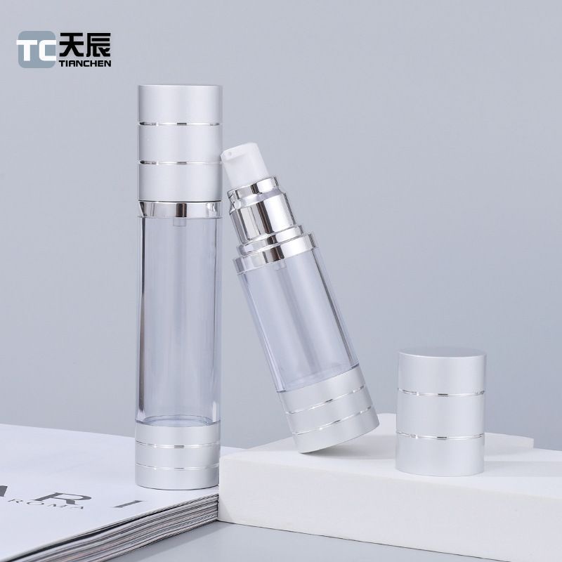 Chai Chiết Mĩ Phẩm ❤ GIÁ RẺ NHẤT ❤ Chai hút chân không trong suốt Nắp Bạc 50ml , chai xịt giọt chiết kem .