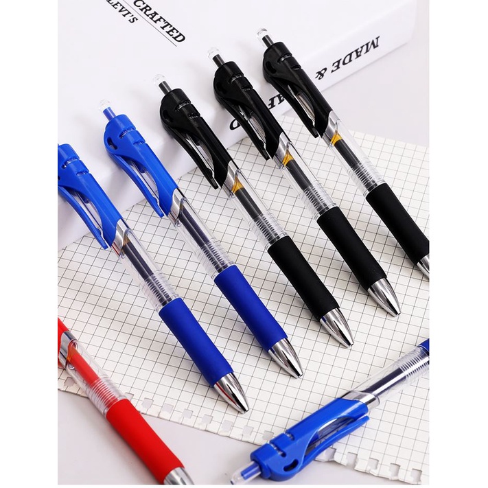 Bút Gel Bấm Ngòi 0.5mm Nhiều Màu H179