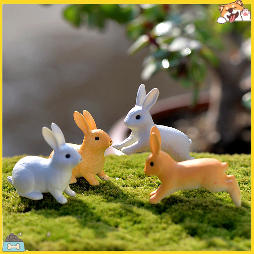 Phụ kiện trang trí tiểu cảnh hình chú thỏ đáng yêu