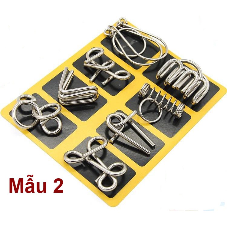 Đồ chơi tháo sắt thông minh trí tuệ Metal Puzzle - 1 bộ 8 cái