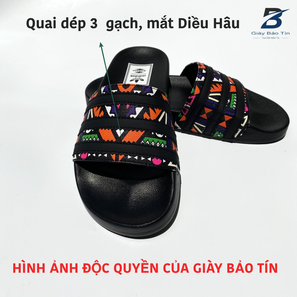 Dép Adidas quai ngang, dép lê nam giá rẻ. Quai dép 3 gạch mắt Diều Hâu cá tính, khác biệt, dép nhẹ, đi êm có bảo hành.