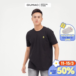 Áo thun nam basic in chữ GUMAC phong cách hiện đại đẹp thanh lịch ATNB815