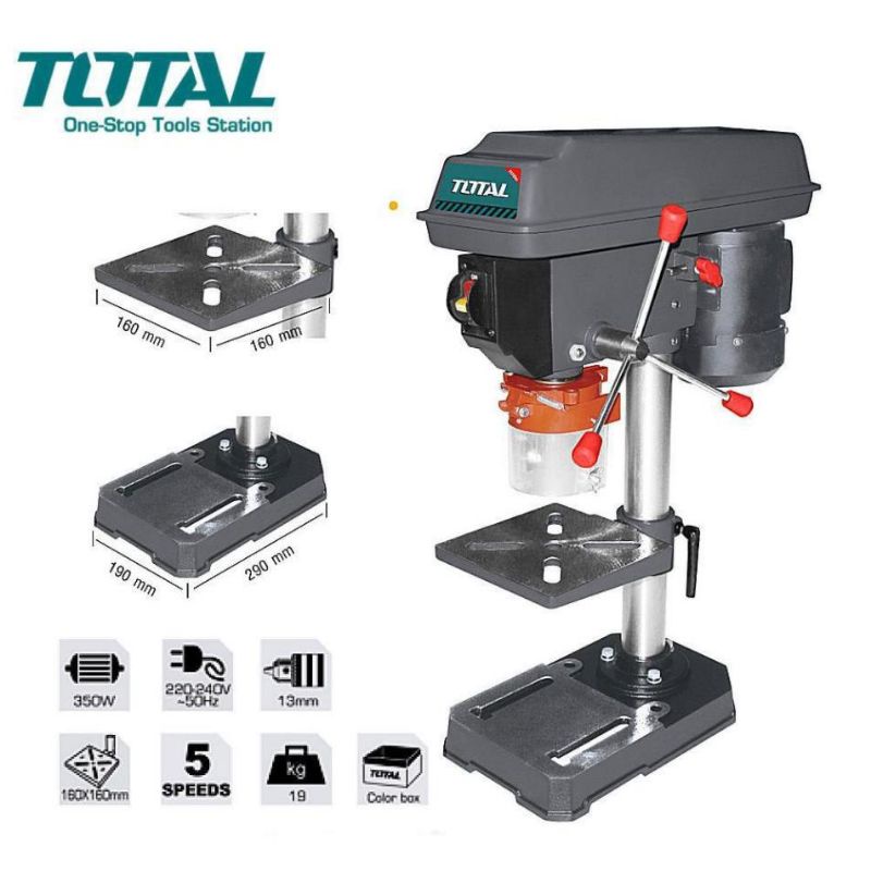 Máy khoan bàn TOTAL TDP133501 350W Đầu khoan tối đa : 13mm