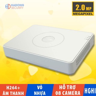 Đầu ghi hình camera 2MP Hikvision 08 cổng DS-7108HGHI-F1/N hỗ trợ H264+, âm thanh