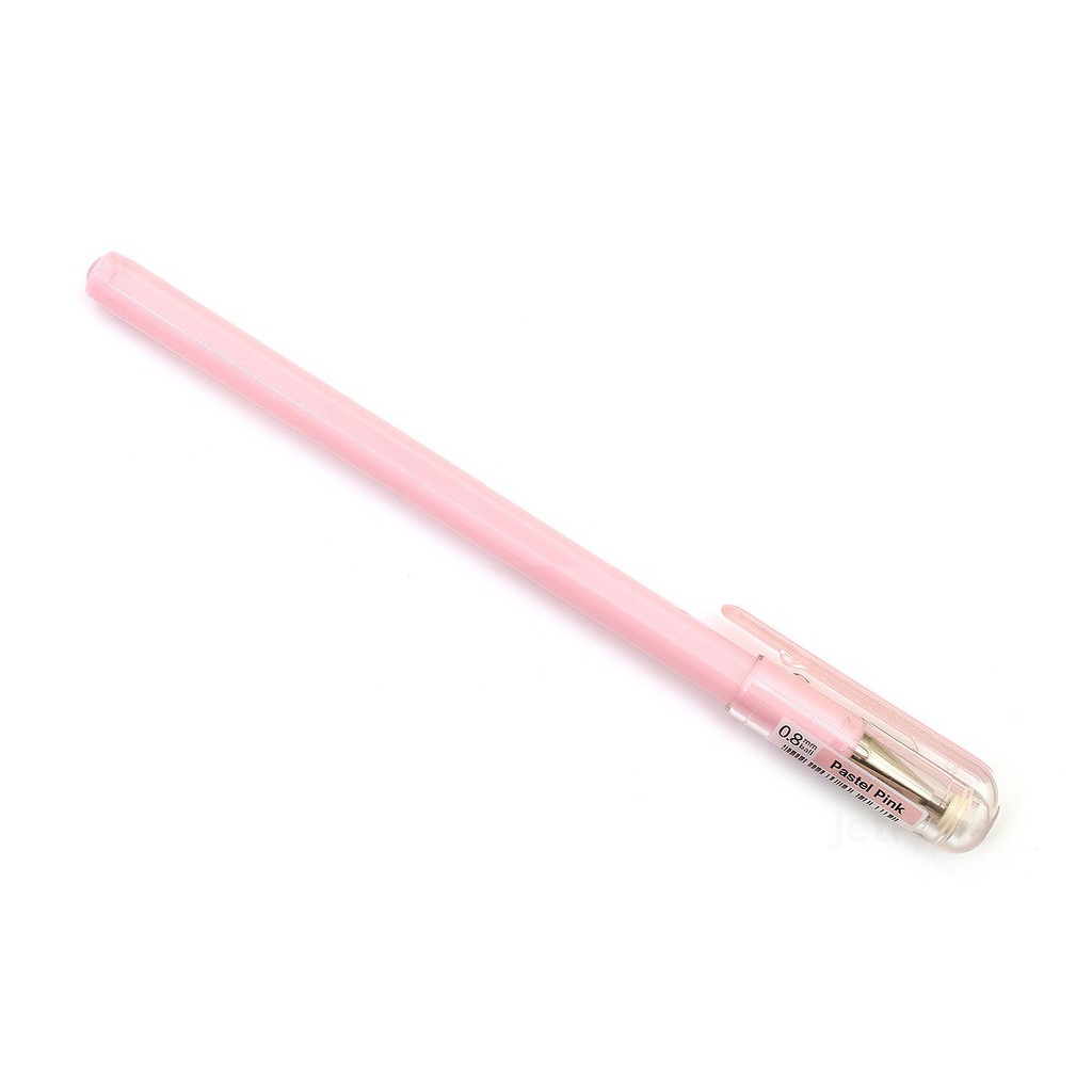 Bút gel sữa dạ quang Pentel Hybird Milky - Metal tip 0.8mm - Màu hồng pastel (Pastel Pink)