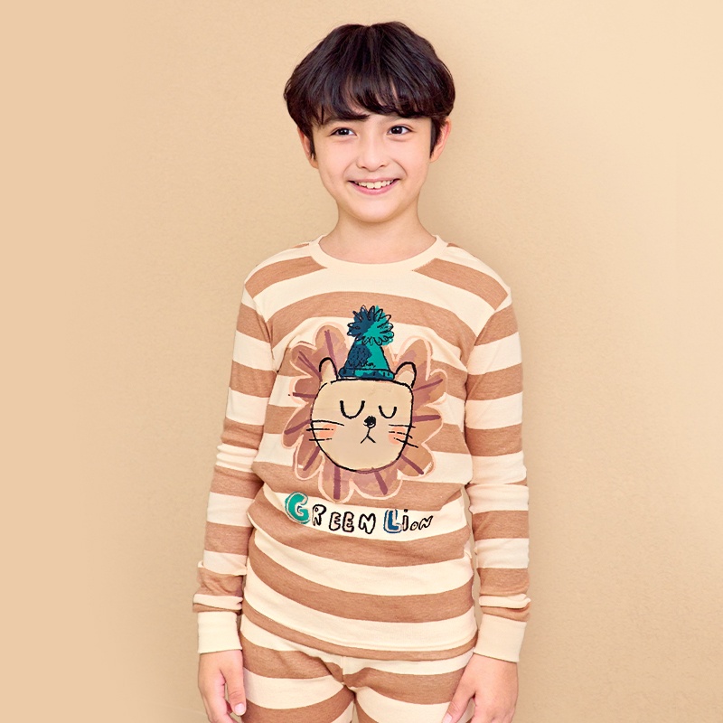 Đồ bộ quần áo dài tay dáng ôm cotton mùa thu đông cho bé trai Unifriend Hàn Quốc U2022-16. Size 3, 4, 5, 6, 7, 8 tuổi