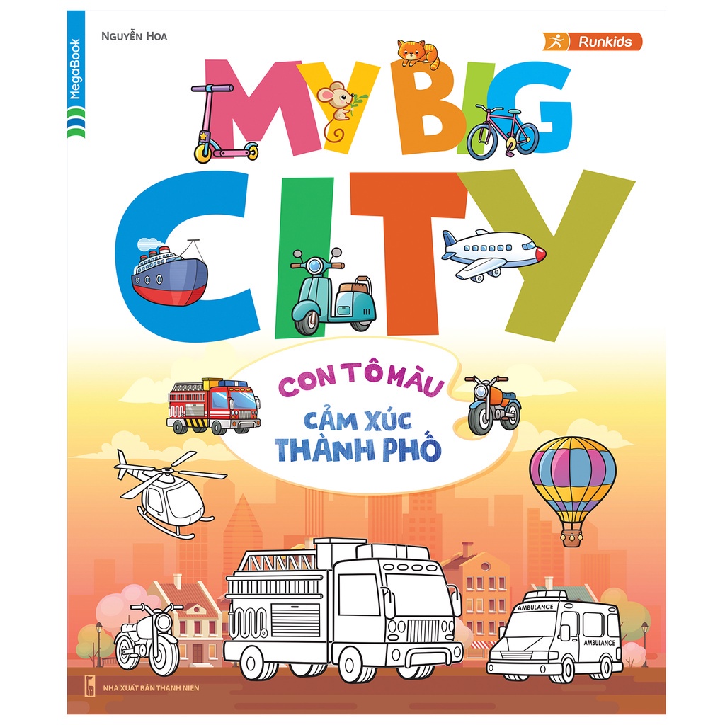 Sách - My Big City Con tô màu cảm xúc Thành Phố MEGAMN9318