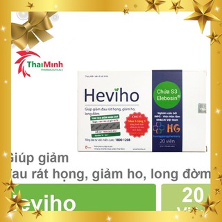 Viên uống Heviho - Hỗ trợ điều trị viêm đường hô hấp cấp và mãn tính (Hộp 20 viên)