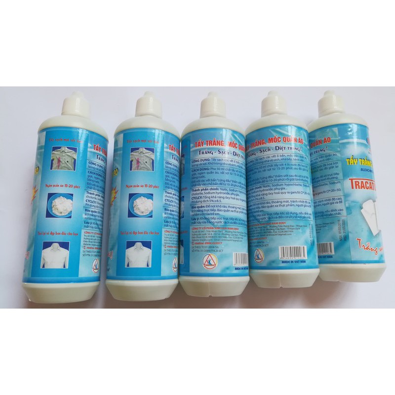 Tẩy Trắng Tẩy Mốc Quần Áo Tracatu 500ml Tẩy Mốc Kim, Vết Bẩn Cứng Đầu VFaz Store