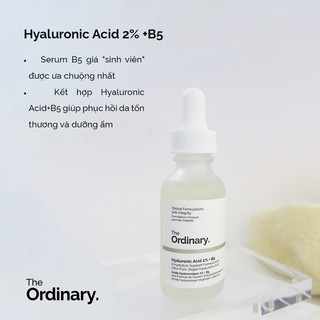 Cấp ẩm hồi phục Hyaluronic Acid 2% + B5 - The Ordinary