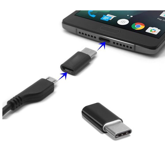 [Mua 1 tặng 1 ] Đầu Chuyển Cổng Micro USB Sang TypeC