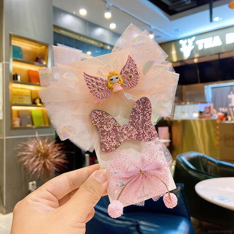Kẹp Tóc Nơ Thiết Kế Đáng Yêu Dành Cho Bé Gái