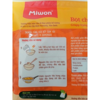 [Túi nhỏ 100g] BỘT CHIÊN GIÒN [VN] MIWON Crispy Frying Mix