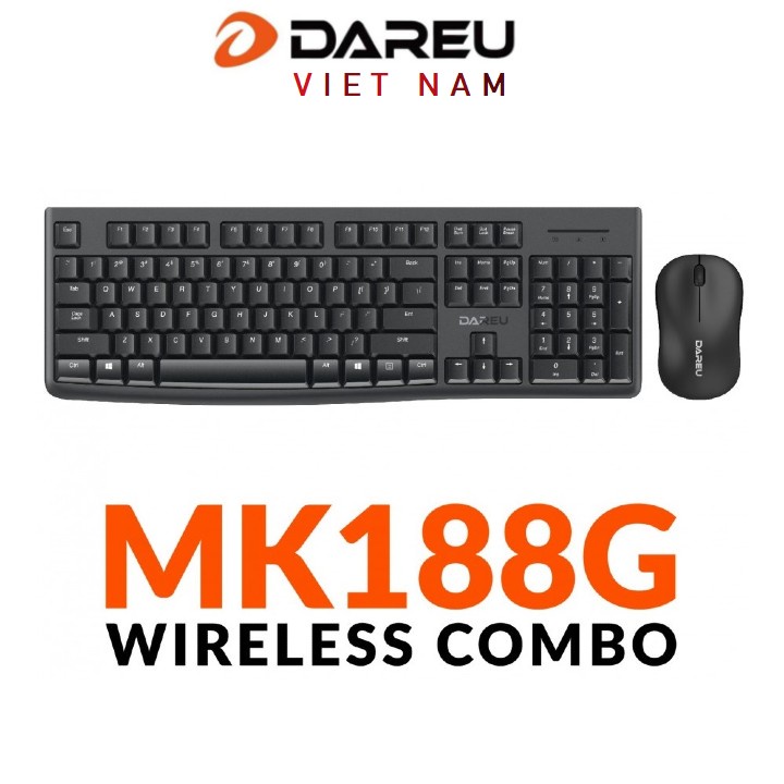 Bộ phím chuột không dây DAREU MK188G (Wireless USB)