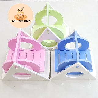 Xích đu gỗ màu cao cấp cho Hamster