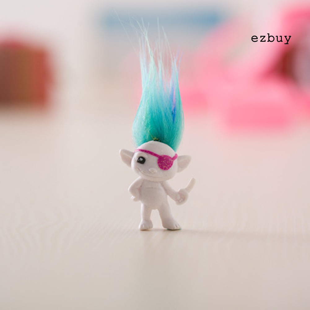 Búp bê trolls nhiều màu sắc trang trí nhà cửa mang lại may mắn