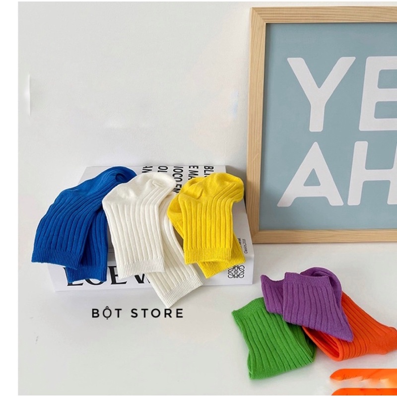 Tất basic Hàn Quốc cho bé yêu mix đồ