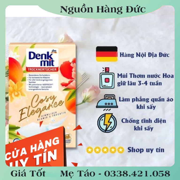 [auth] GIẤY THƠM QUẦN ÁO DENKMIT DÙNG CHO MÁY SẤY, GIẤY THƠM QUẦN ÁO LENOR- Nội địa Đức [Hot]