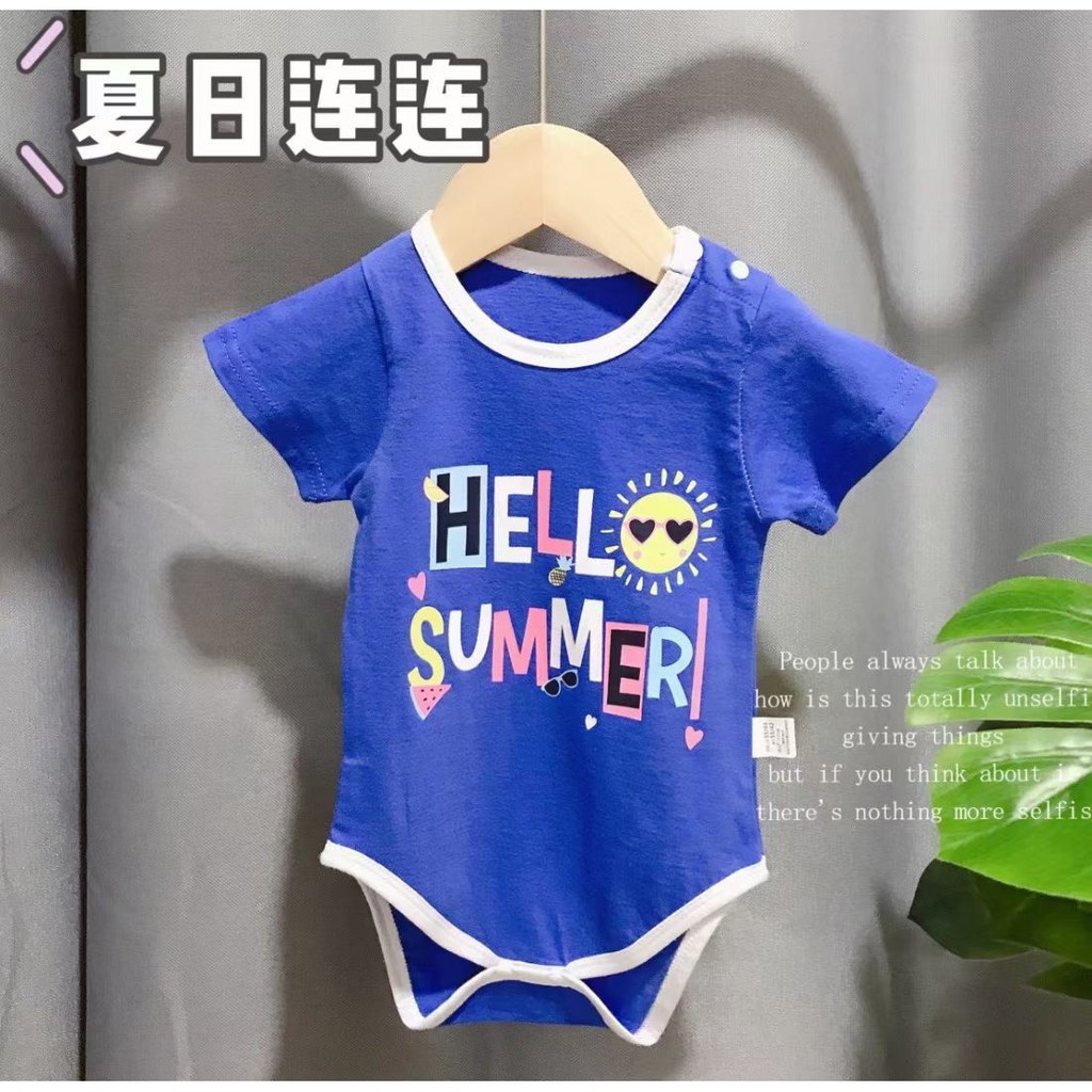 Body Suit Tam Giác Chất Thun Cotton Size 59-80(4kg-12kg), Body Liền Thân Tam Giác Cho Bé Sơ Sinh