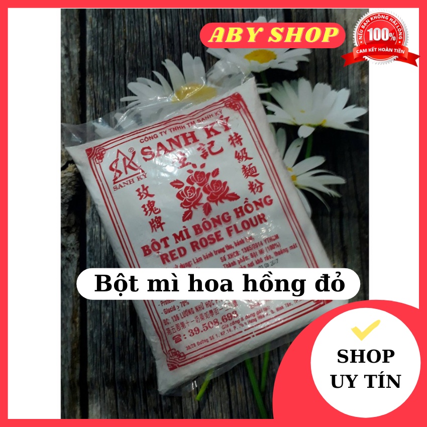 Bột mì hoa hồng đỏ ⚡ GIÁ TỐT NHẤT ⚡ bộ mì sanh ký sử dụng chính trong làm bánh bao, bánh trung thu, bánh bông lan