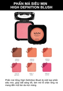 Phấn má NYX Professional Makeup High Definition Blush