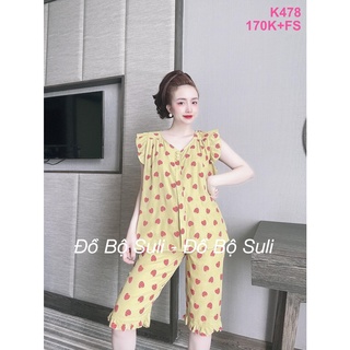 Đồ Bộ Lụa Nhật Lửng Nhiều Kiểu Họa Tiết - Đồ Bộ Suli