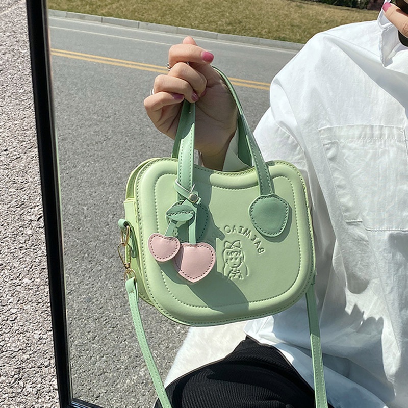 Túi đeo vai/ xách tay IELGY họa tiết quả cherry thời trang cao cấp cho nữ