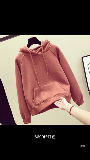 ÁO HODIE TRƠN CÓ MŨ PHONG CÁCH KOREA -HÀNG ORDER CÓ ẢNH THẬT | BigBuy360 - bigbuy360.vn