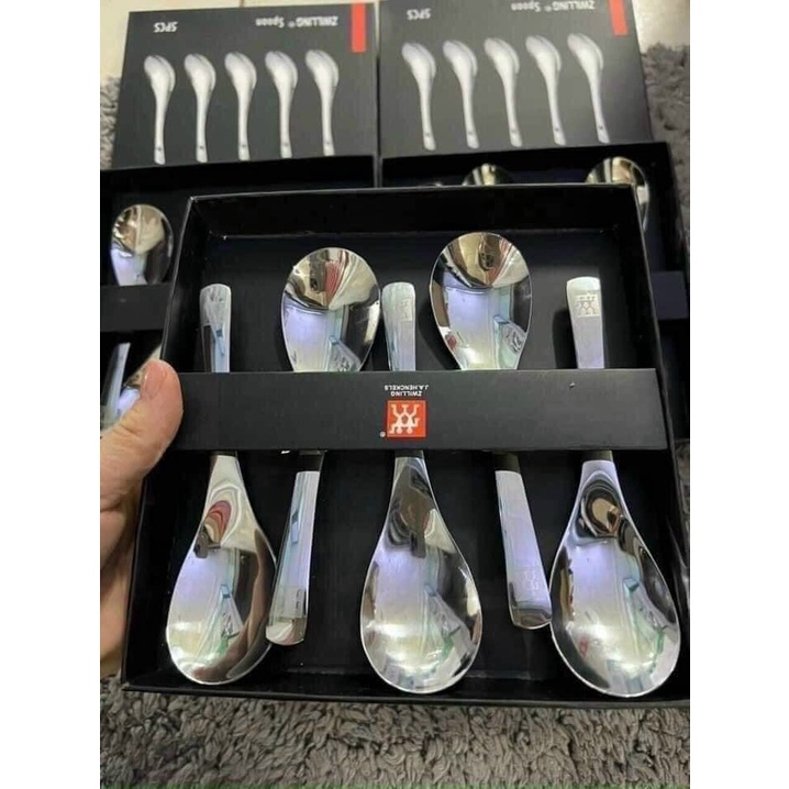Set 5 thìa ăn phở, thìa súp INOX ZWILLING