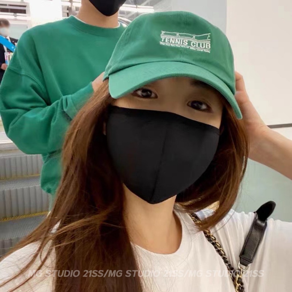 Mũ Lưỡi Trai MG STUDIO Thêu Chữ TENNIS CLUB 4 Màu Tùy Chọn Thời Trang