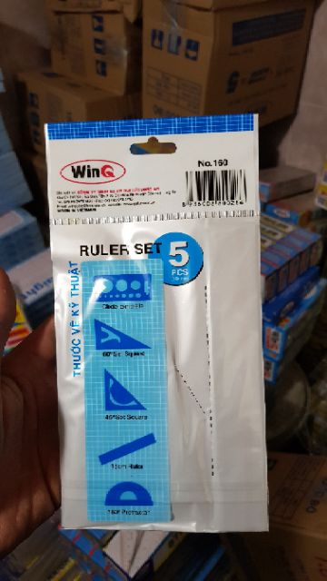 Bộ thước kẻ đa năng dẻo 5 cây
