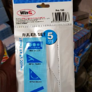 Bộ thước kẻ đa năng dẻo 5 cây