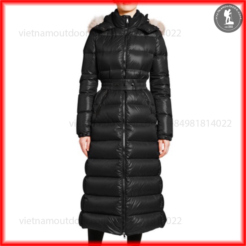 Áo Khoác NỮ Moncler -  Mangto Dáng Dài Lông Vũ Moncler Nữ Cổ Lông Siêu ĐẸP [GIÁ WEB 28 TRIỆU ] | BigBuy360 - bigbuy360.vn