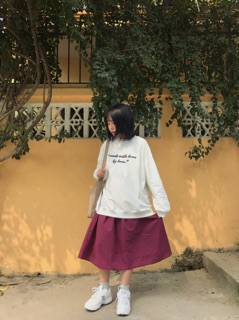 CHÂN VÁY KẺ CARO - có 2 size