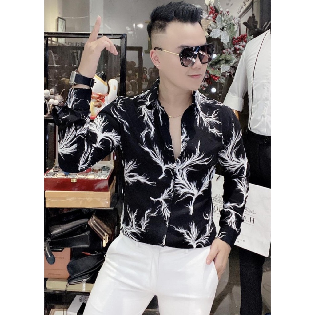 [SIÊU PHẨM]💥Áo sơ mi nam dài tay ❤️FREESHIP❤️ áo sơ mi kiểu hàn quốc họa tiết đẹp chất lụa mềm mịn siêu đẹp | BigBuy360 - bigbuy360.vn